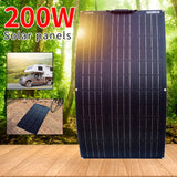 Monocrystalline Solar Panel Flexible Panels for Camping/Home/Boat/Car/RV