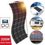 Monocrystalline Solar Panel Flexible Panels for Camping/Home/Boat/Car/RV